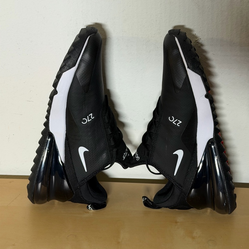 Nike Air Max 270 Golf Black White Sneakers CK6483-001 Men’s Size 8 - Picture 5 of 8